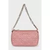 Quilted leather mini bag with chain