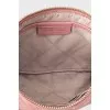 Quilted leather mini bag with chain