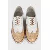 Leather brogues with perforations