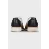 Leather brogues with perforations