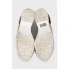 Leather brogues with perforations