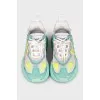 Daymaster leather and textile sneakers
