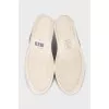 Men's gray suede sneakers