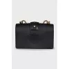 Black leather mini bag