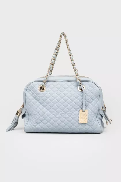 Сумка стеганая D&G Large Lily Glam Blue 