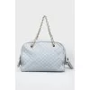 Сумка стеганая D&G Large Lily Glam Blue 
