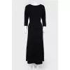 Long dress with one -piece sleeve