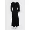 Long dress with one -piece sleeve