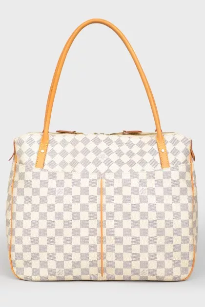 Сумка бежева Damier Azur shouldbag