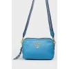 Шкіряна сумка Blue Textured Camera Bag