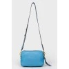 Шкіряна сумка Blue Textured Camera Bag