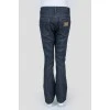 Blue straight jeans