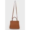 Kelly 25 Bag у шкірі Clemence карамельного кольору