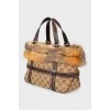 Сумка Fox Fur Trim bag