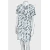 Printed silk dress