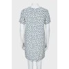 Printed silk dress