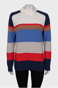 Multicolored cashmere jumper