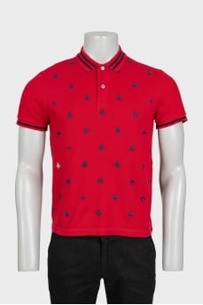 Men's Red Bee Accent Polo