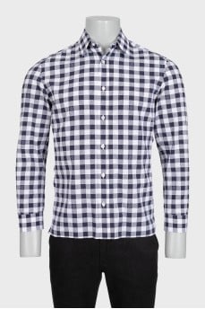 Мужская рубашка в клетчатый принт Damier