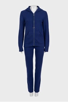 Blue cashmere suit