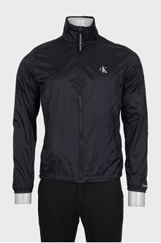 Men's black jacket with brand logo