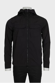 Men's windbreaker with button pockets