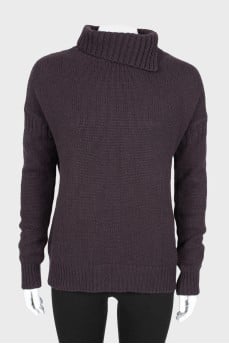 Cashmere purple sweater