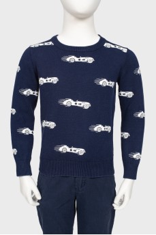 Children's sweatshirt with print "races"