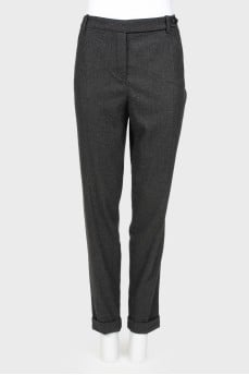 Cashmere pants straight cut