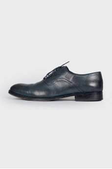 Men's dark green brogs