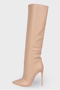Beige stilettos