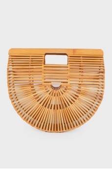 Semicircular bag from bamboo