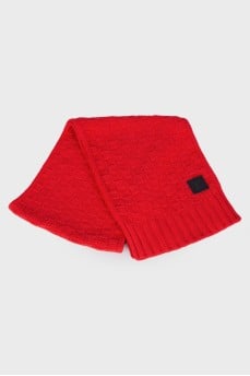 Cashmere red scarf