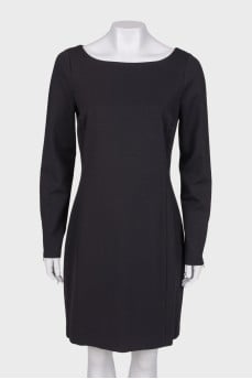Black dress with an open back