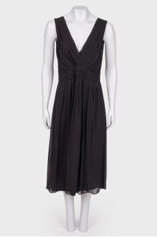 Silk dress in a fold