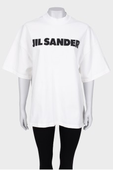 Oversize T -shirt with a brand's logo
