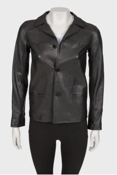 Leather black jacket