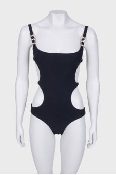 Black swimsuit with tag