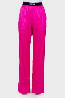 Silk trousers
