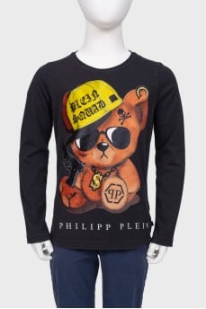 Children's sweatshirt with appliqué