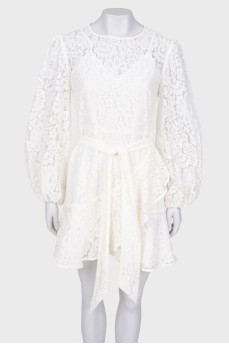 Lace white dress