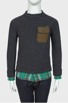Children's combined sweater