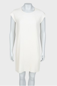 White silk dress