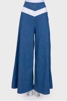 Джинси кльош із високою талією