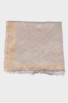Scarf with branded print