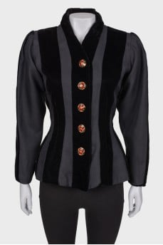 Combined jacket with buttons