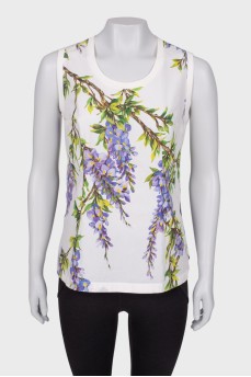 TOP with contrast print