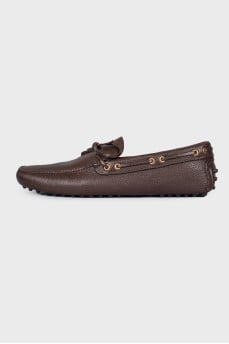 Men's leather moccasins