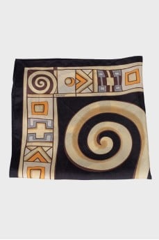 Silk scarf with a pattern