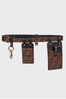 Belt with fastening pockets